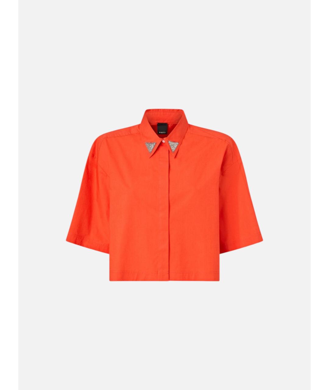PINKO Красная хлопковая рубашка, фото 3