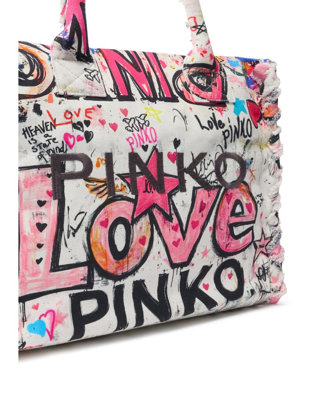 PINKO Мульти тканевая сумка тоут, фото 3