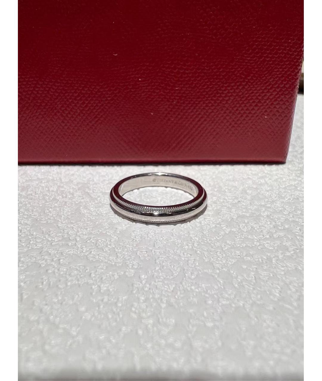 TIFFANY&CO Серебряное платиновое кольцо, фото 5