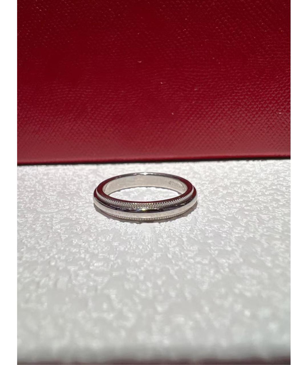 TIFFANY&CO Серебряное платиновое кольцо, фото 4