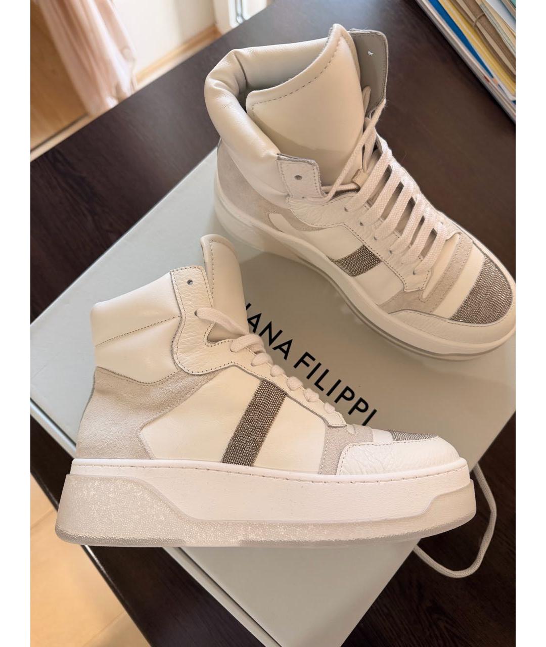 FABIANA FILIPPI Белые кожаные кеды, фото 6