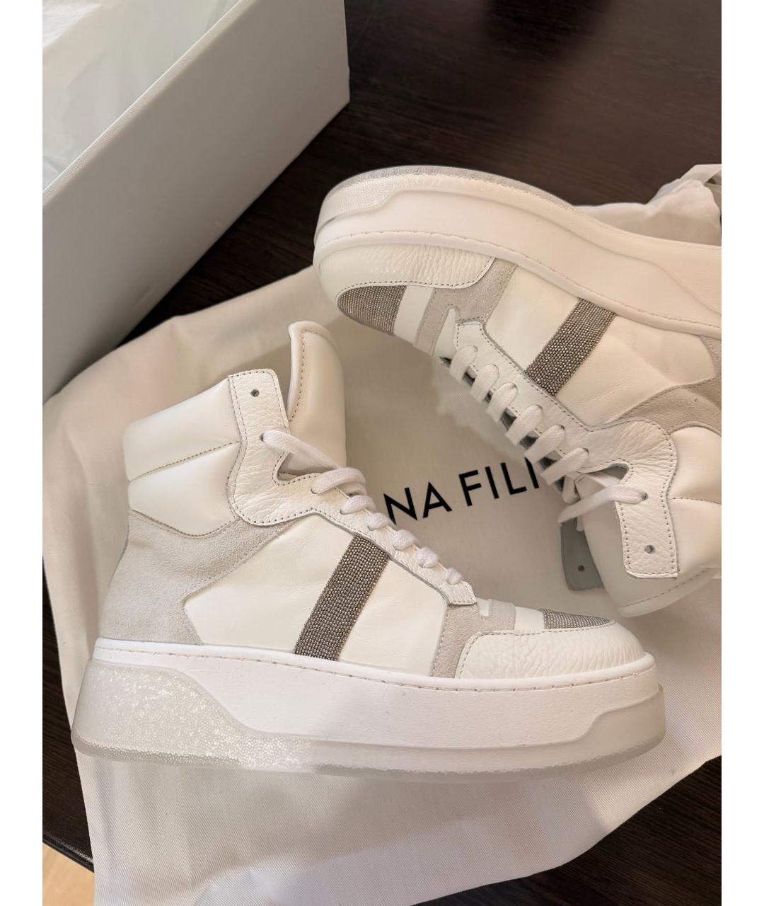 FABIANA FILIPPI Белые кожаные кеды, фото 5