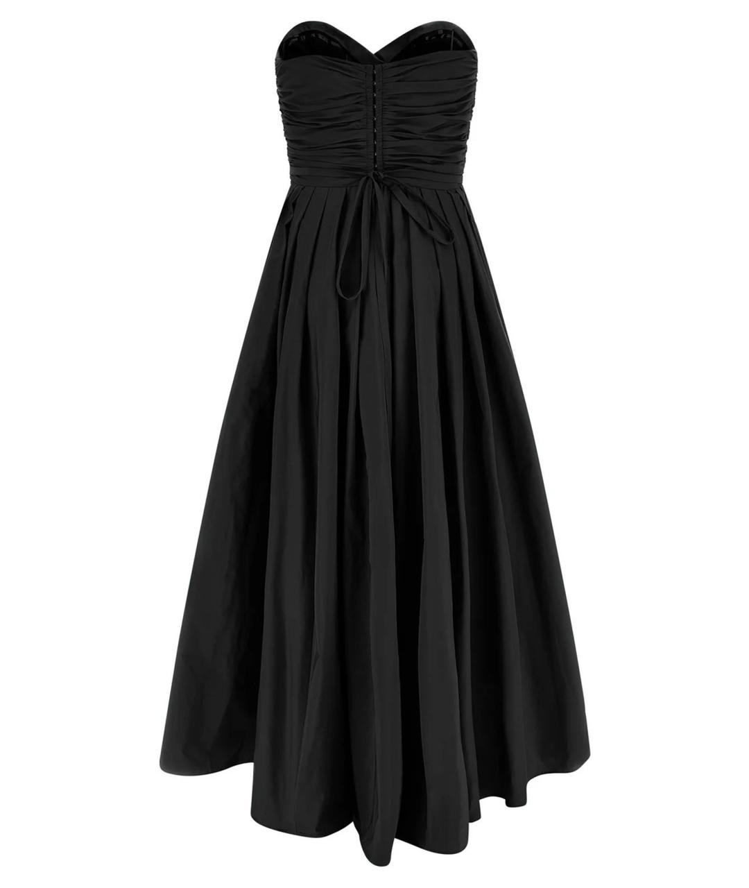 PINKO Черное полиэстеровое вечернее платье, фото 2