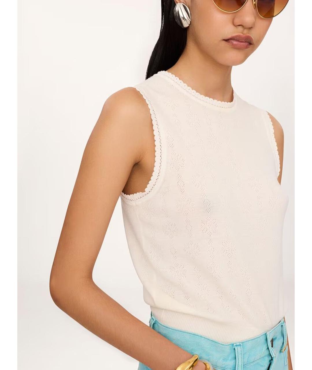 CHLOE Белая майка, фото 4