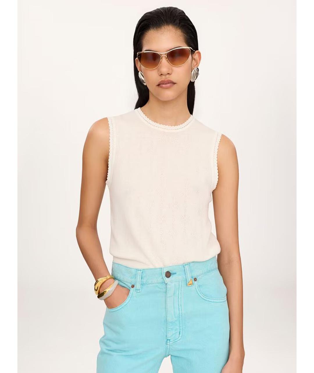CHLOE Белая майка, фото 3