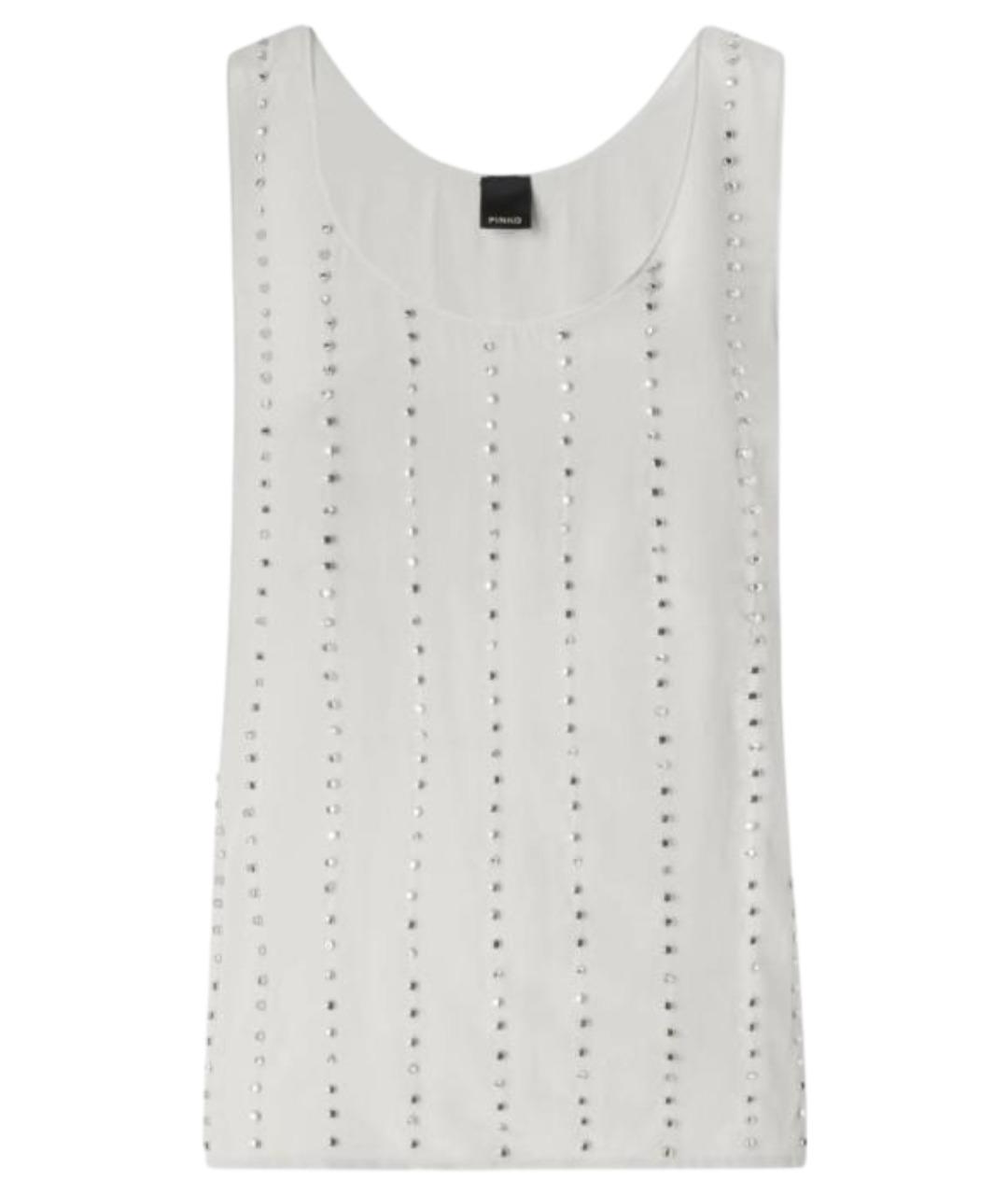 PINKO Серая вискозная майка, фото 1