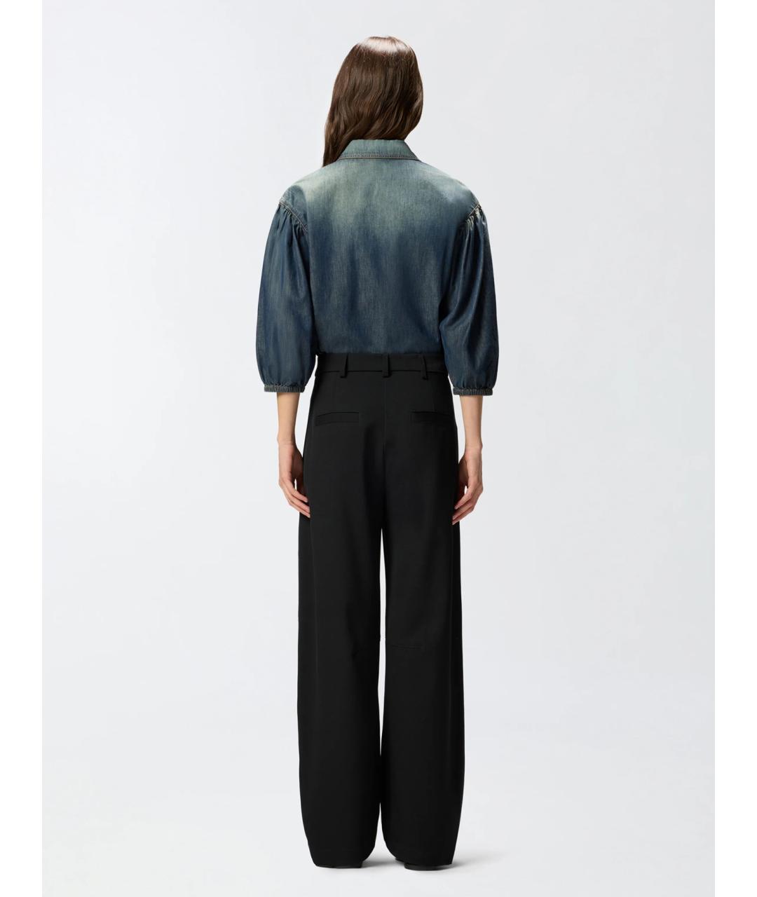 PINKO Синяя хлопковая рубашка, фото 4