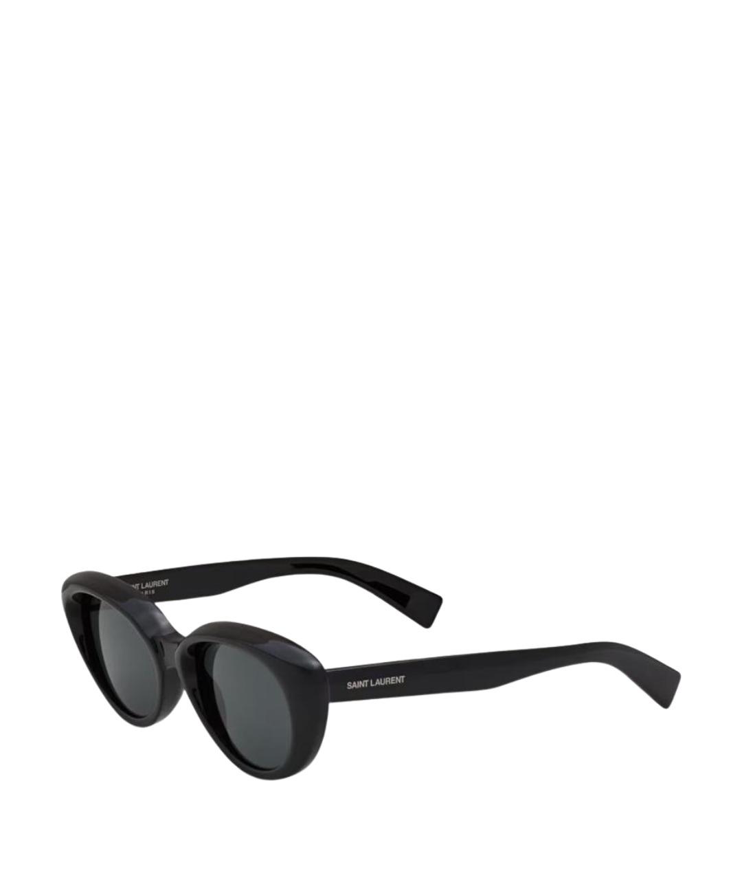 SAINT LAURENT Черные пластиковые солнцезащитные очки, фото 1