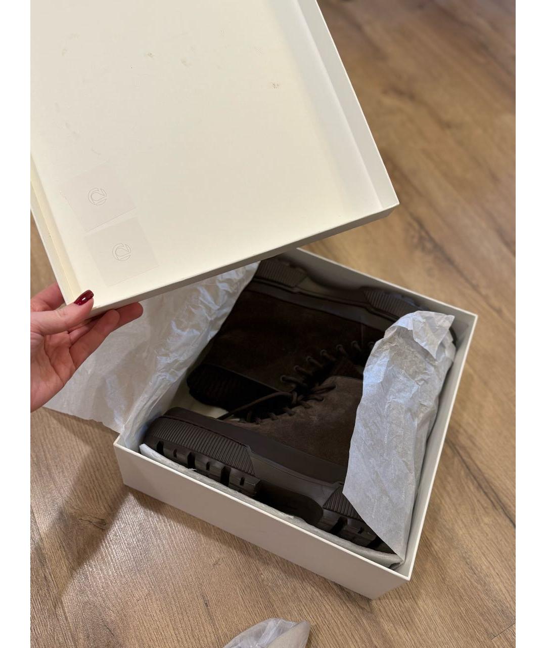 12 STOREEZ Коричневые замшевые ботинки, фото 7