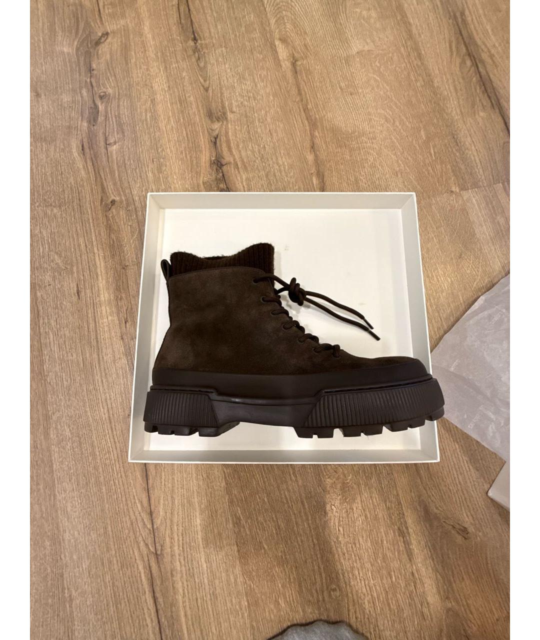 12 STOREEZ Коричневые замшевые ботинки, фото 9