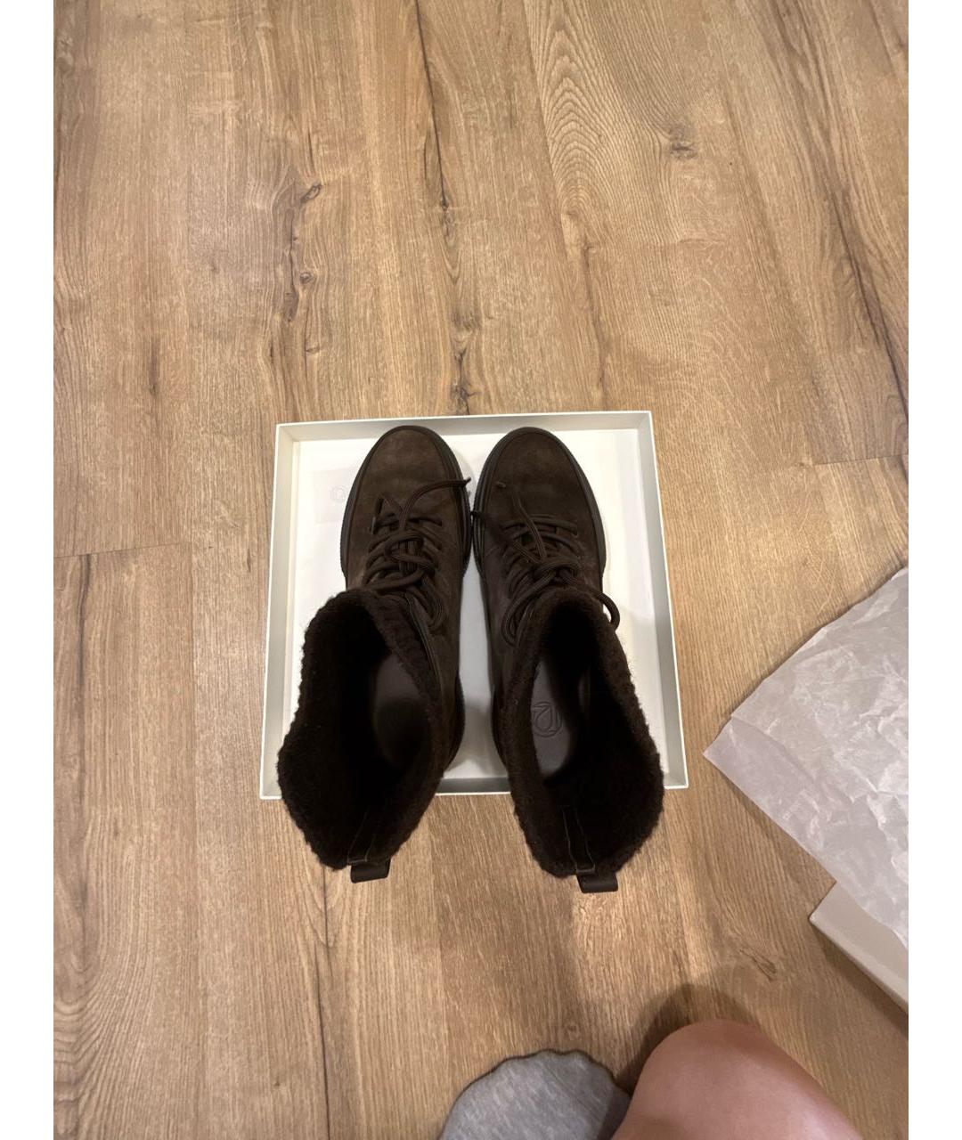 12 STOREEZ Коричневые замшевые ботинки, фото 3