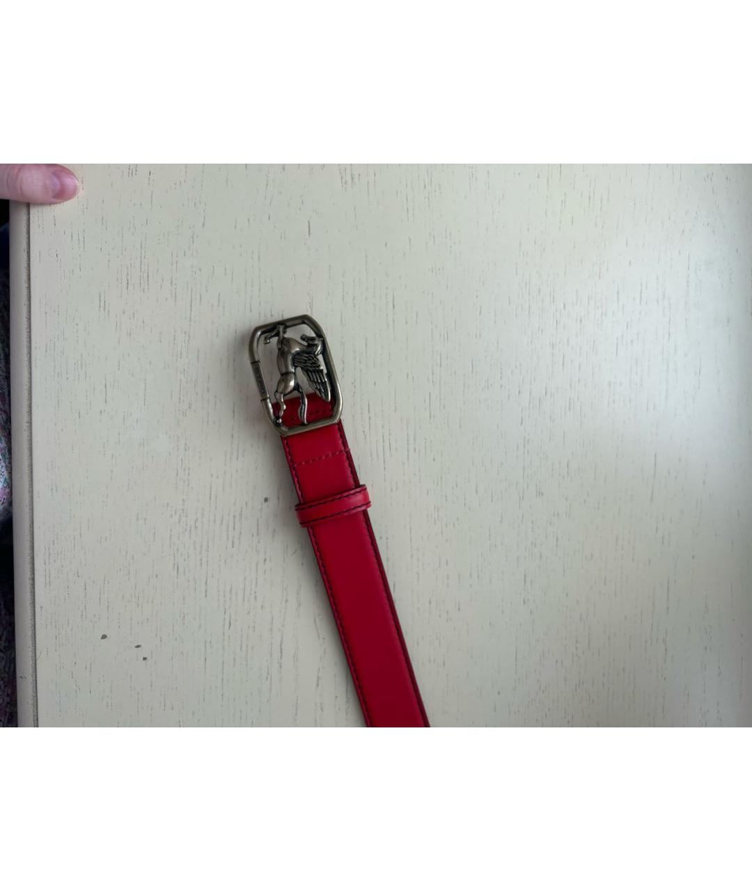 ETRO Красный кожаный ремень, фото 2