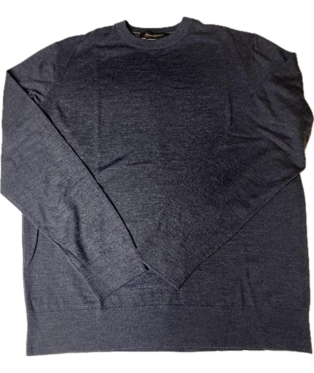 ERMENEGILDO ZEGNA XXX Антрацитовый шерстяной джемпер / свитер, фото 2