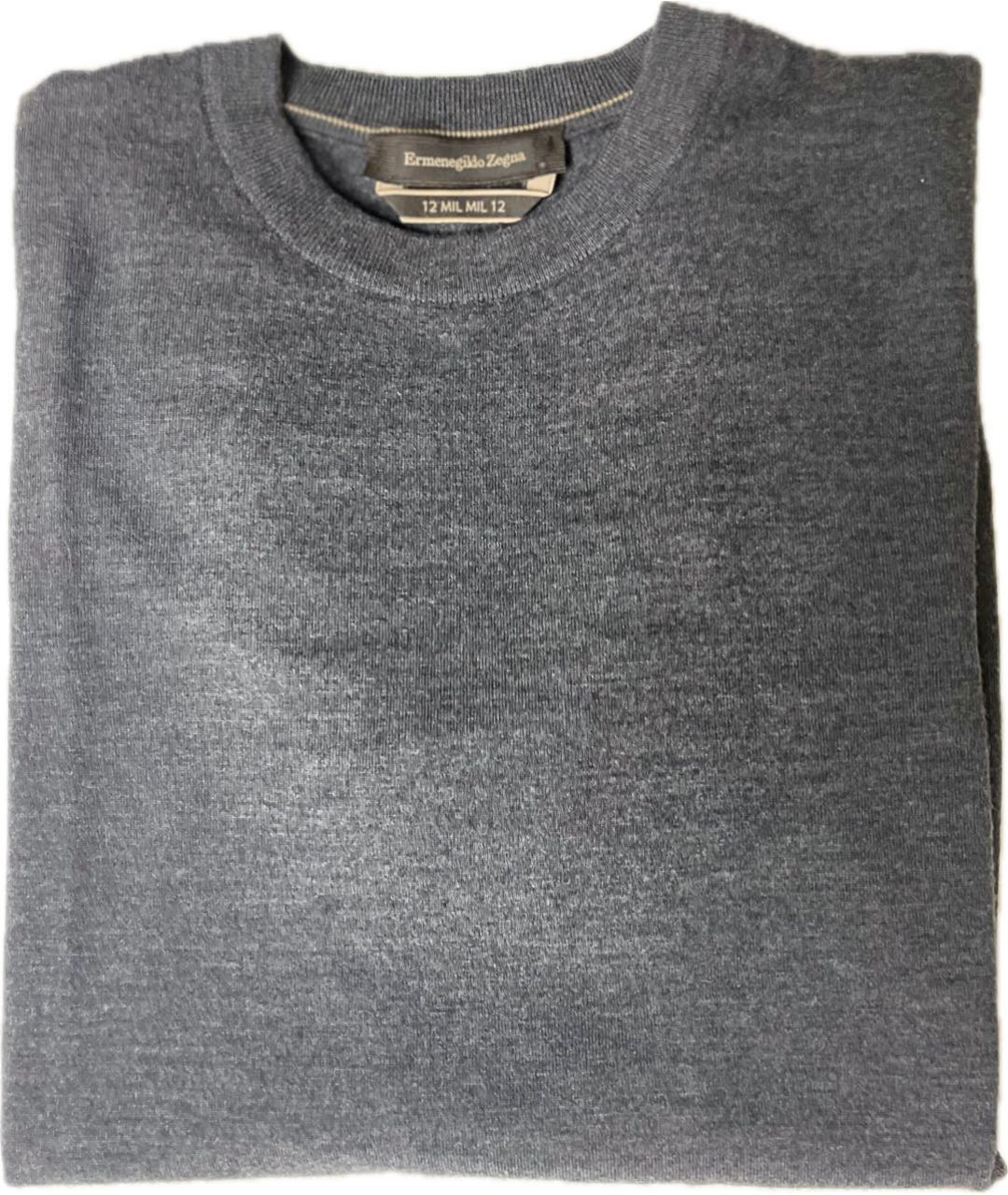 ERMENEGILDO ZEGNA XXX Антрацитовый шерстяной джемпер / свитер, фото 4