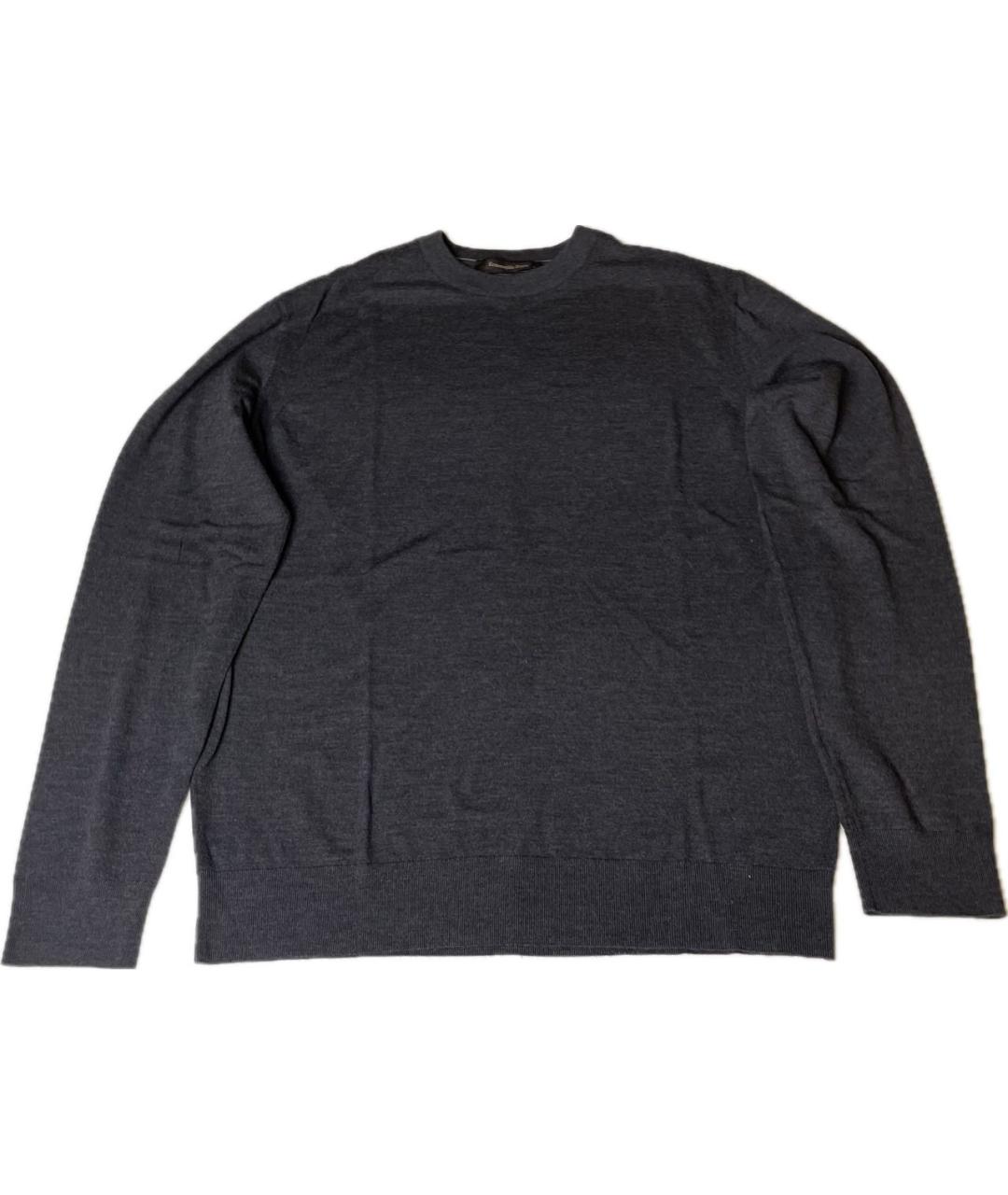 ERMENEGILDO ZEGNA XXX Антрацитовый шерстяной джемпер / свитер, фото 9