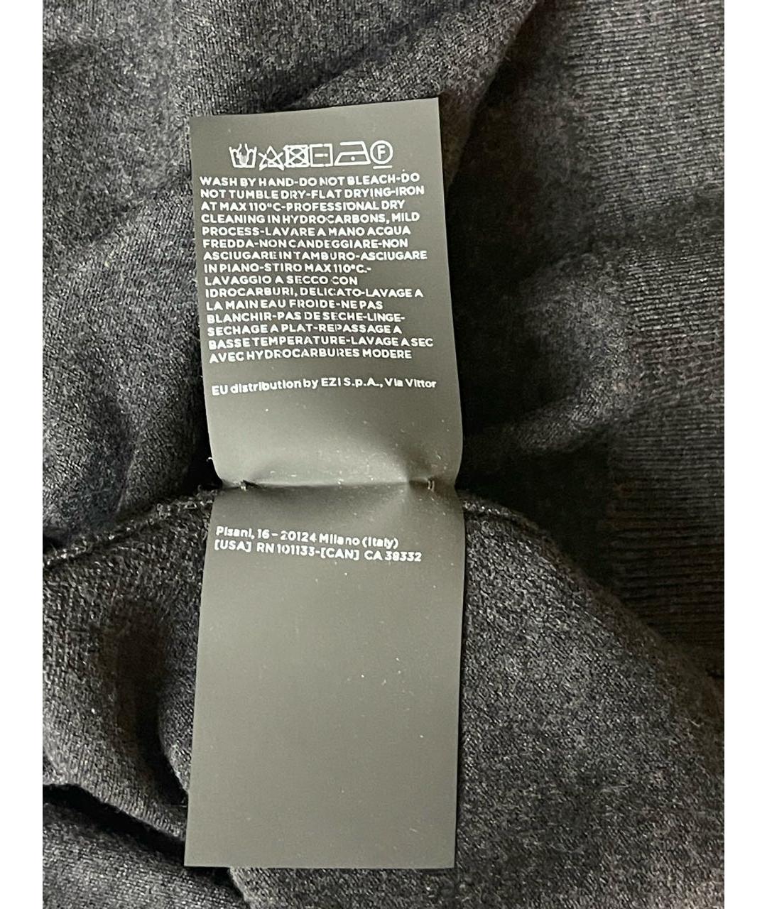 ERMENEGILDO ZEGNA XXX Антрацитовый шерстяной джемпер / свитер, фото 6