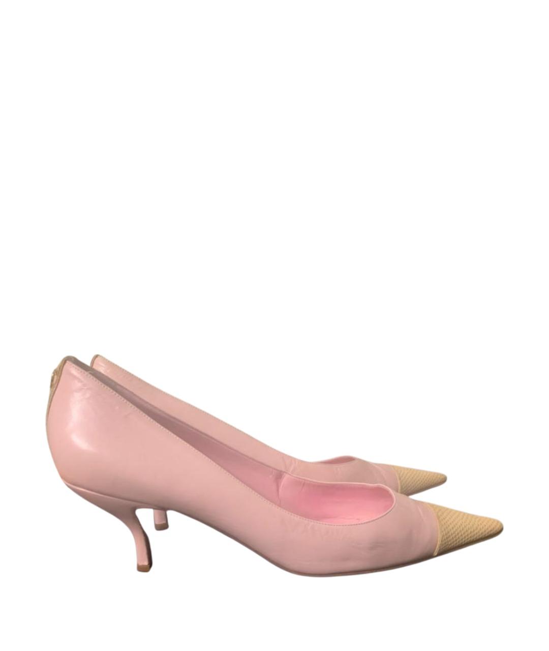 CHANEL Бежевые кожаные туфли, фото 1