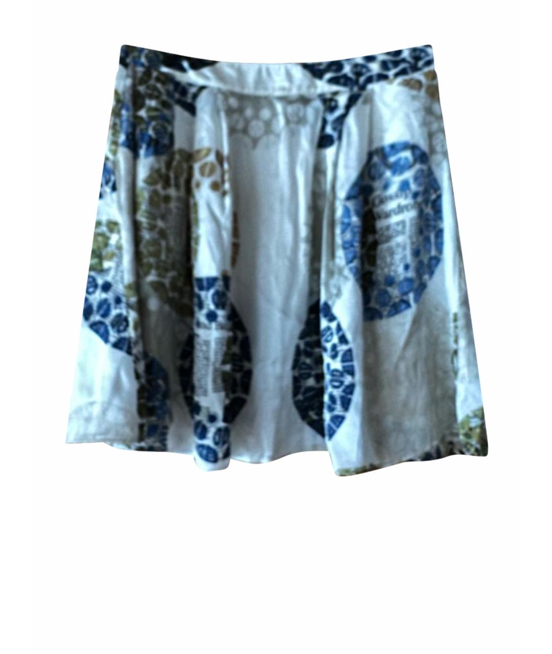 JOHN GALLIANO Мульти шелковая юбка мини, фото 1