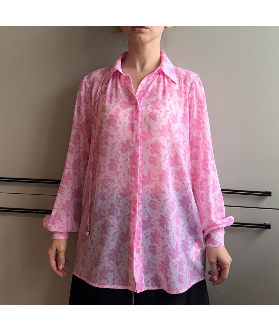 MICHAEL KORS Розовая полиэстеровая блузы, фото 6