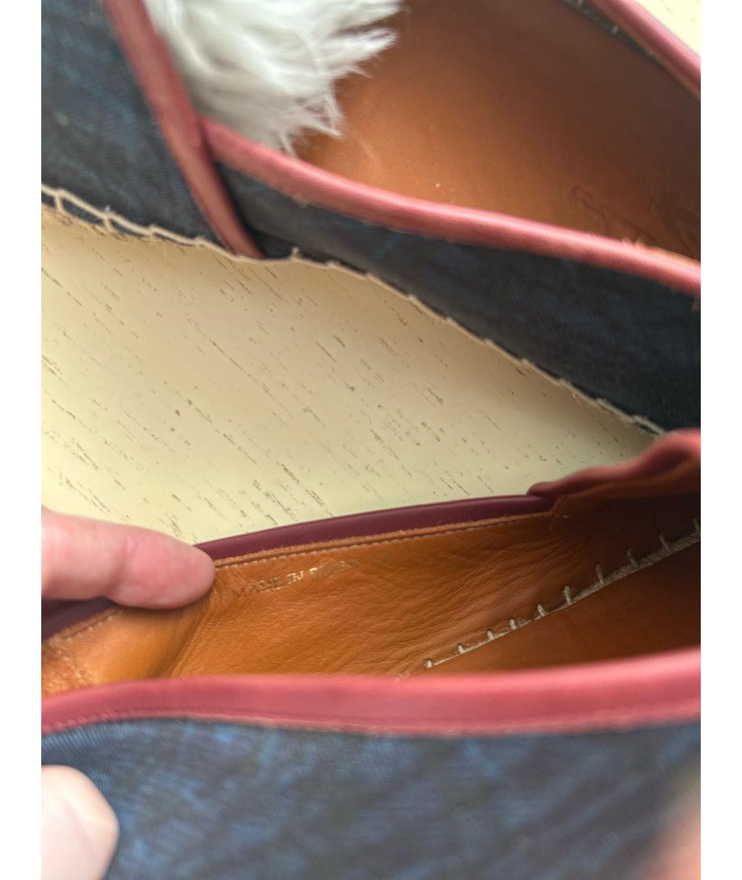 ETRO Синие текстильные эспадрильи, фото 6