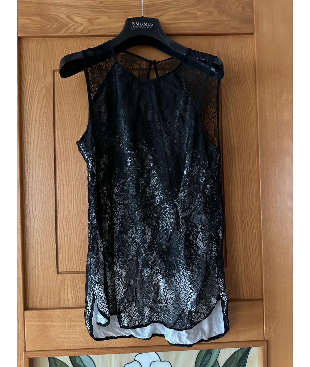 ERMANNO SCERVINO Черная майка, фото 5