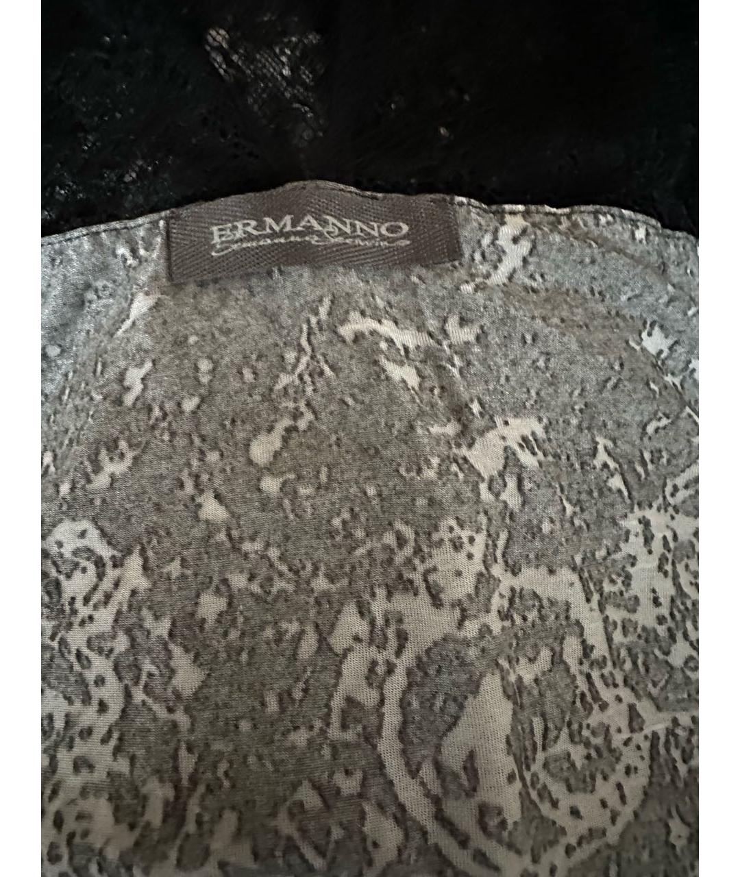 ERMANNO SCERVINO Черная майка, фото 3