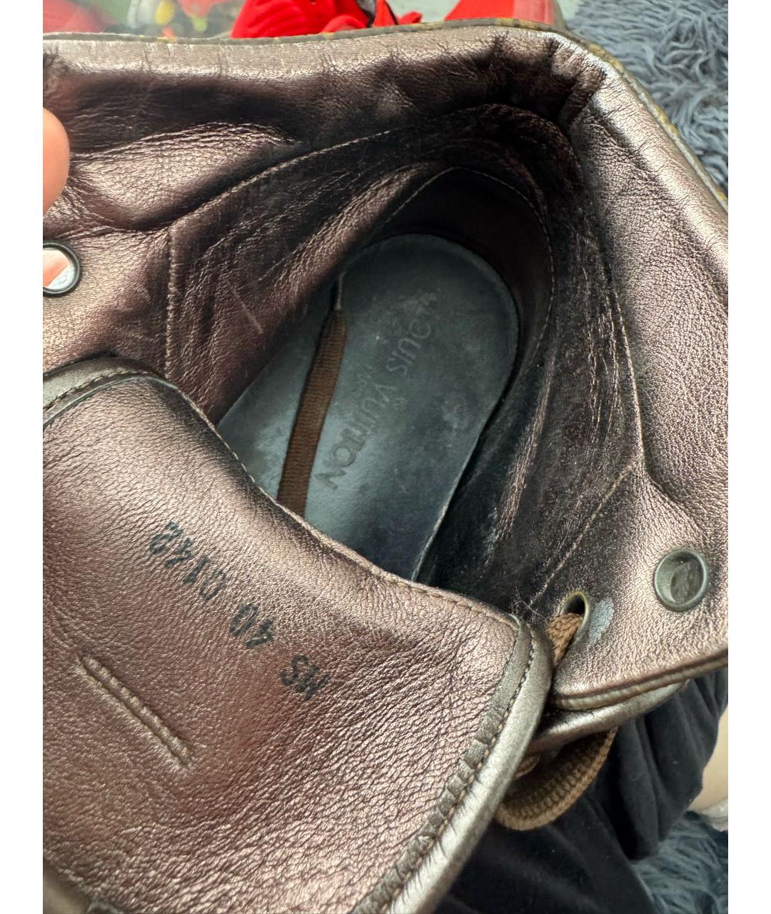 LOUIS VUITTON Коричневые кеды, фото 7