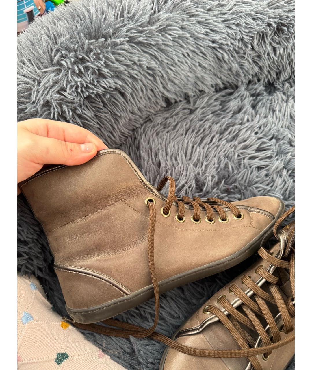 LOUIS VUITTON Коричневые кеды, фото 5