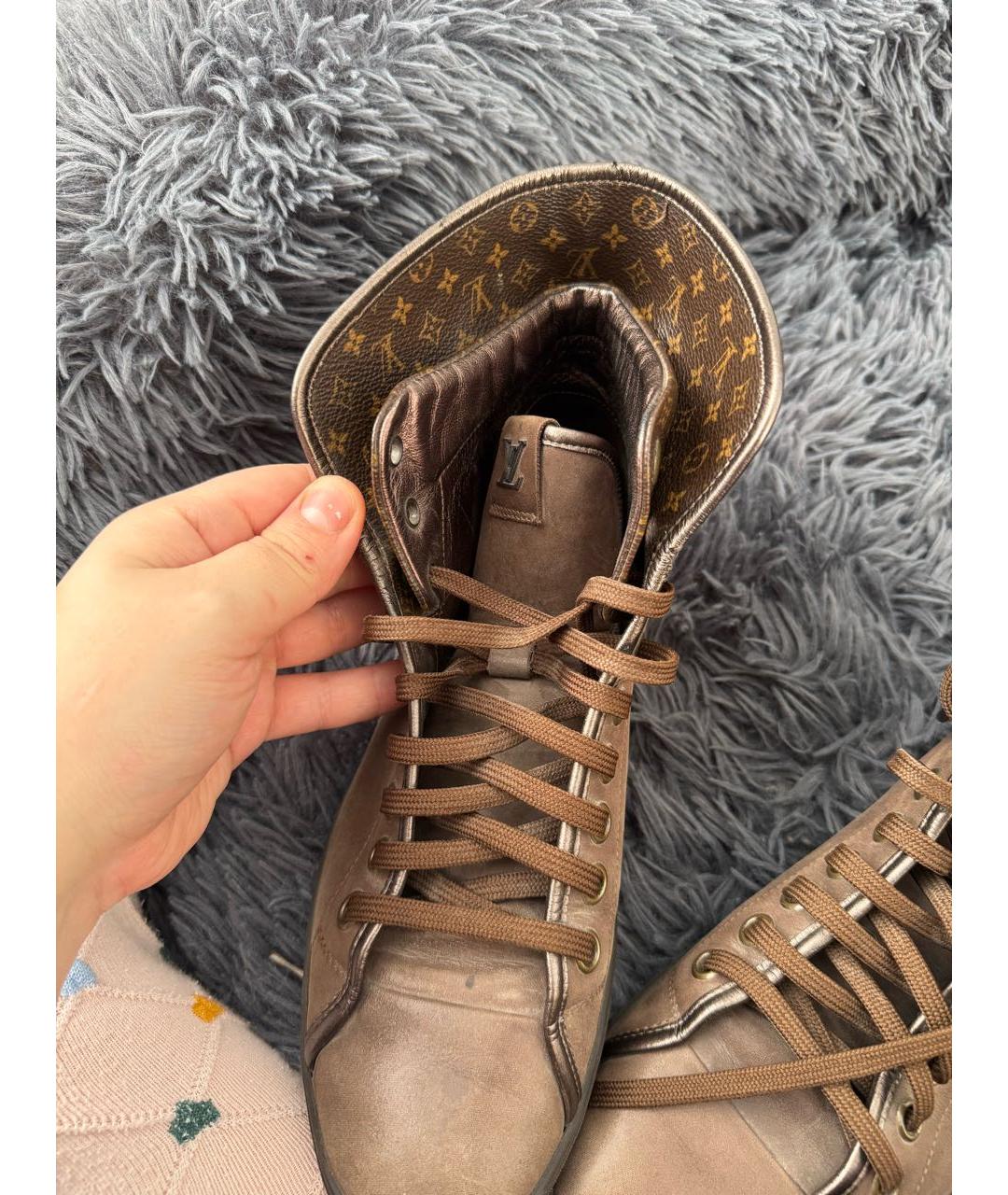 LOUIS VUITTON Коричневые кеды, фото 6