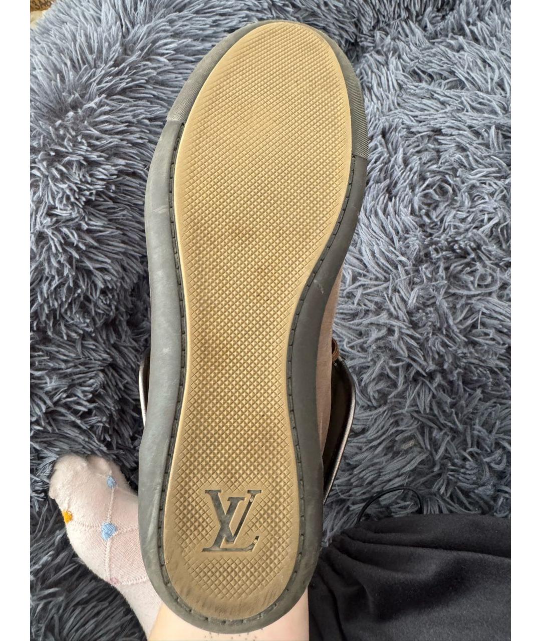 LOUIS VUITTON Коричневые кеды, фото 8