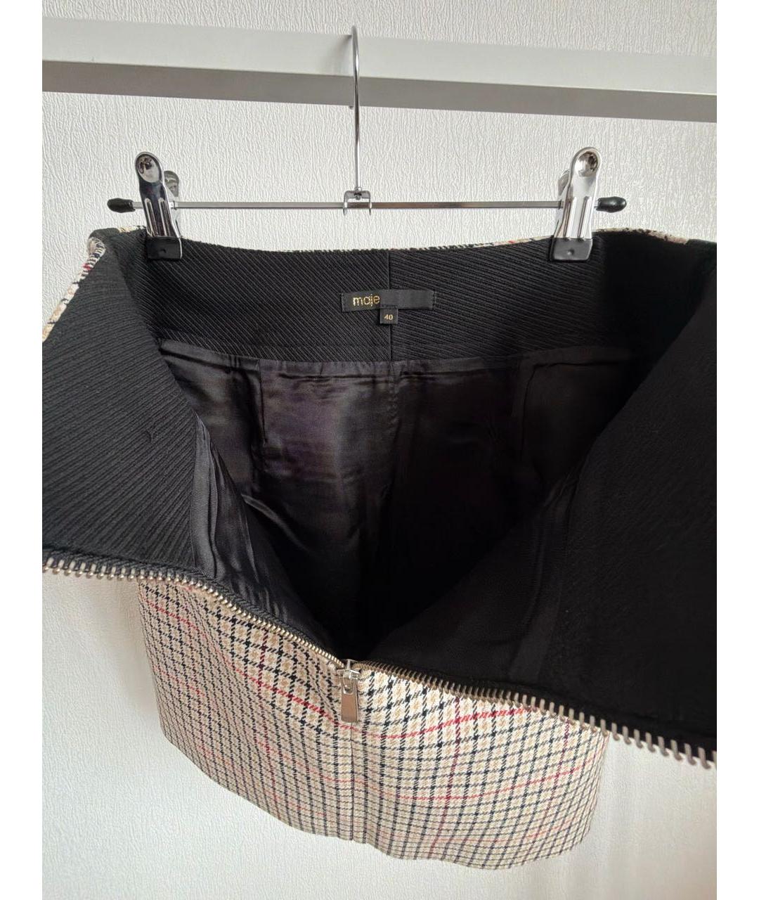 MAJE Хлопковая юбка мини, фото 3