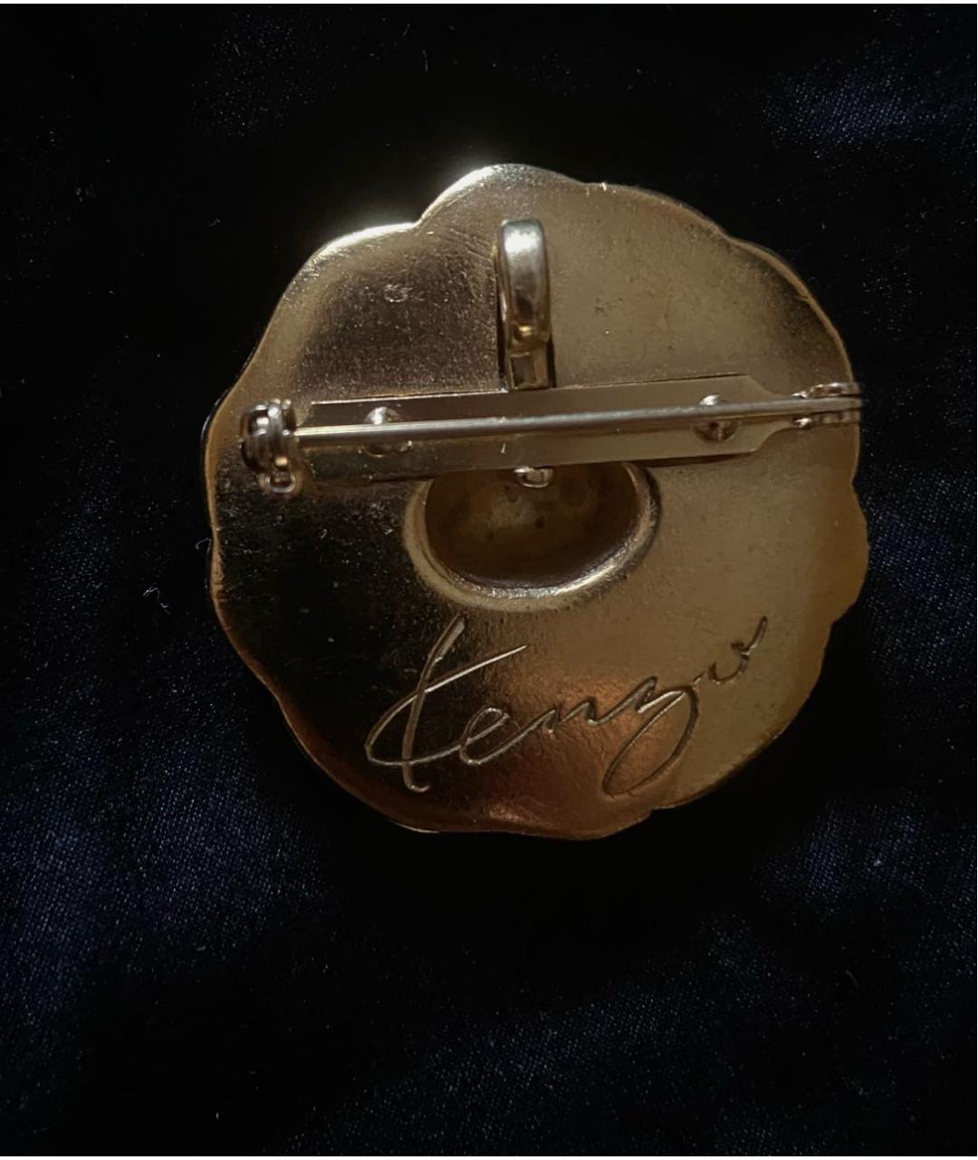 KENZO Золотая металлическая булавка / брошь, фото 2