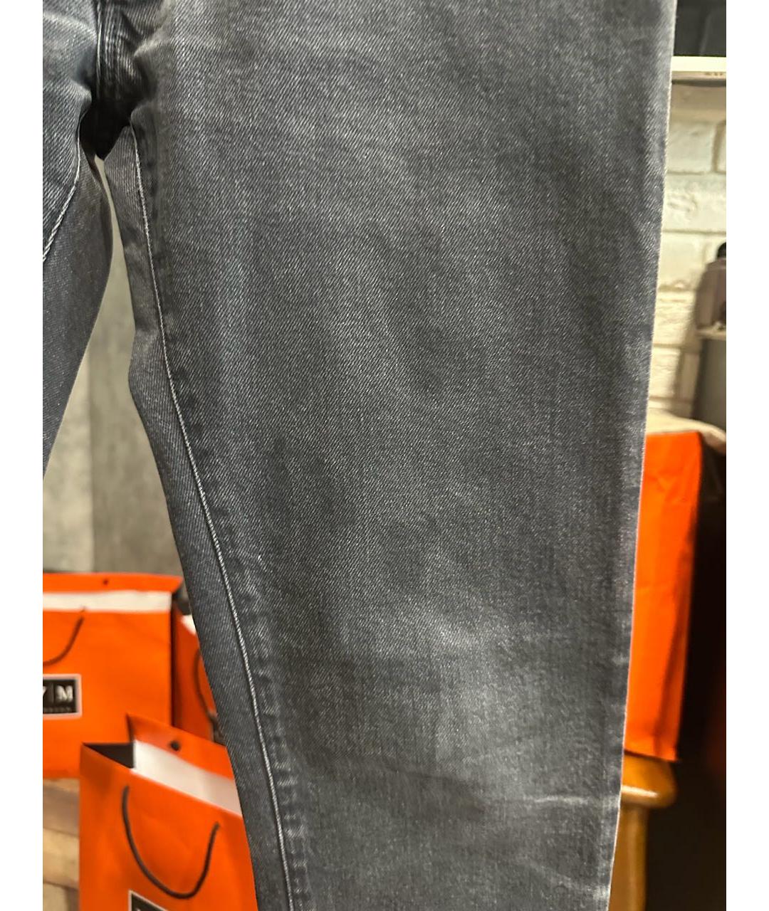 JACOB COHEN Антрацитовые хлопковые прямые джинсы, фото 3