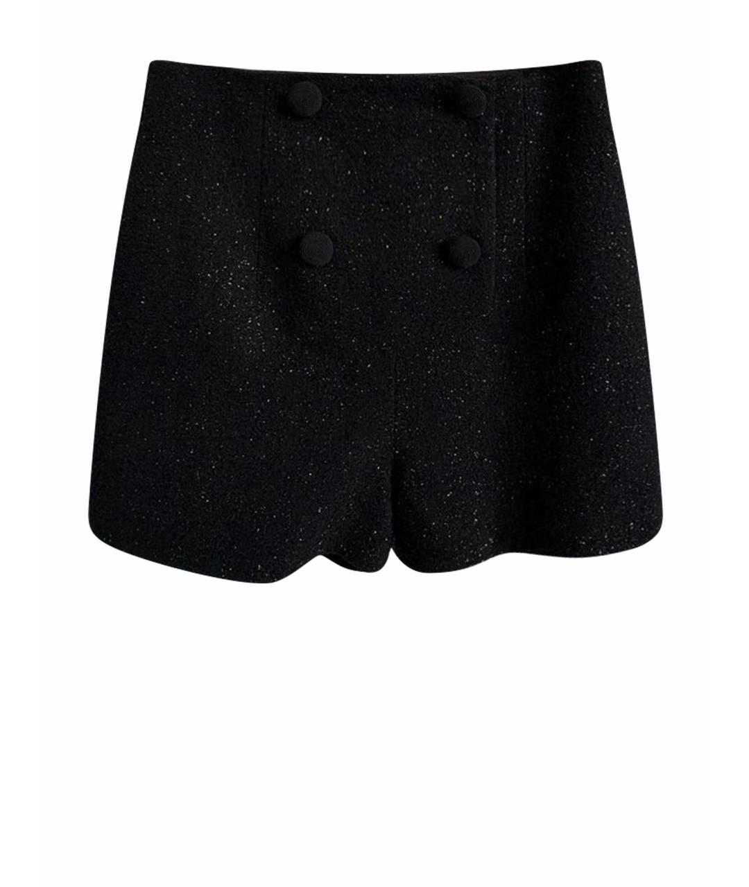 SELF-PORTRAIT Черные шерстяные шорты, фото 1