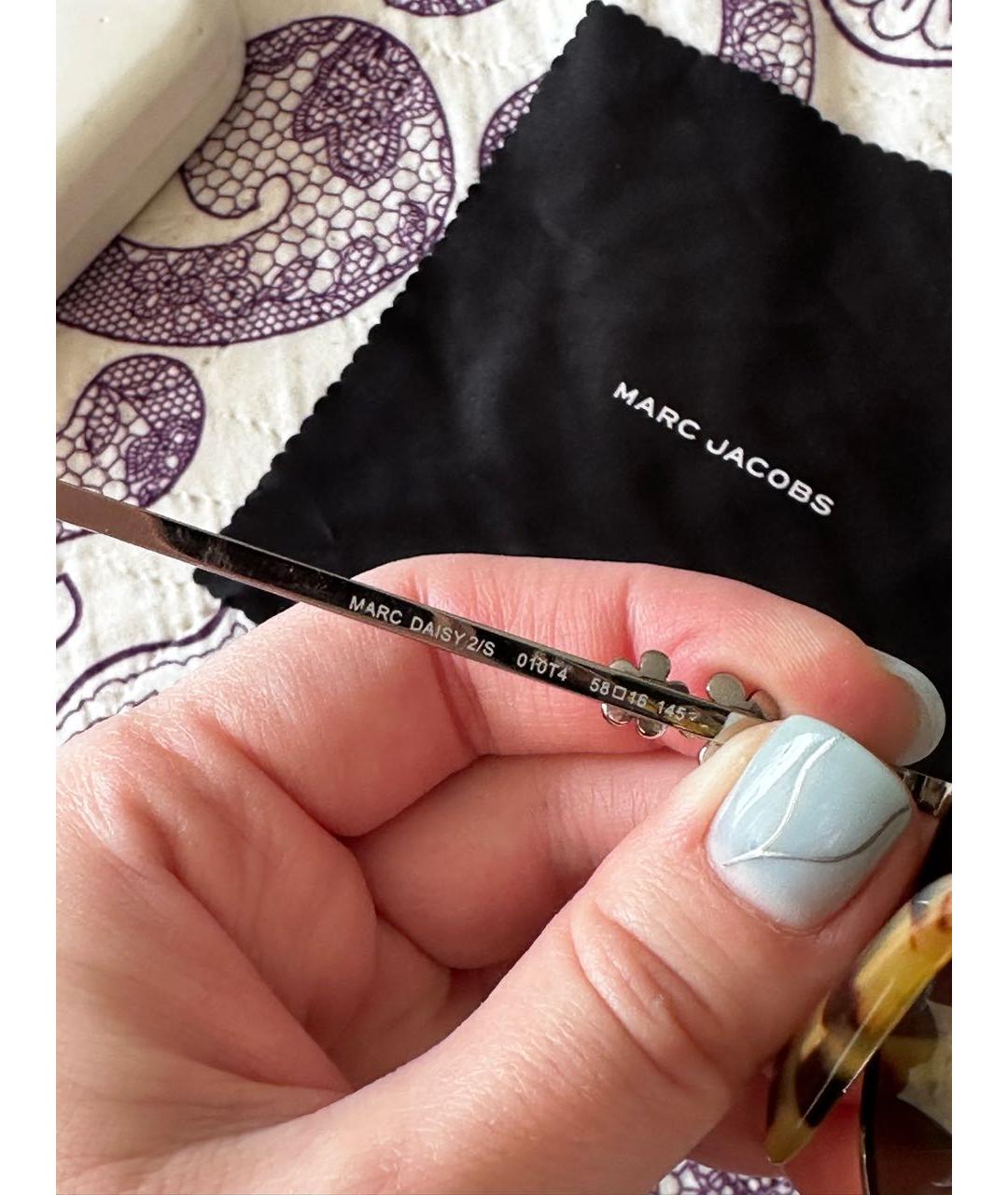 MARC JACOBS Серебряные металлические солнцезащитные очки, фото 5