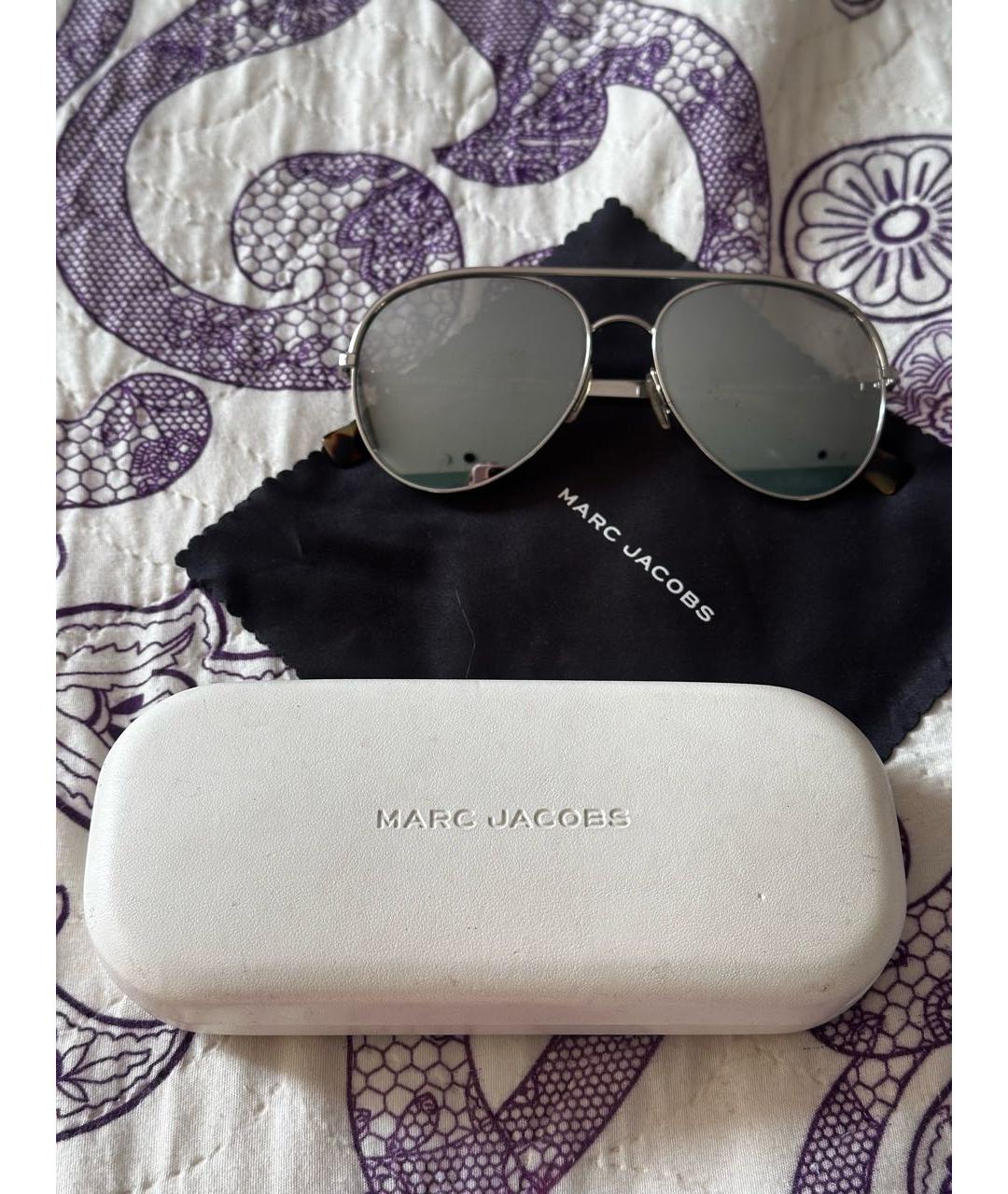 MARC JACOBS Серебряные металлические солнцезащитные очки, фото 4