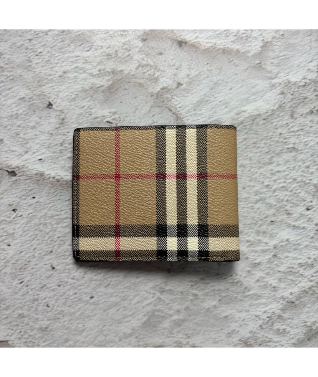 BURBERRY Коричневый кожаный кошелек, фото 2