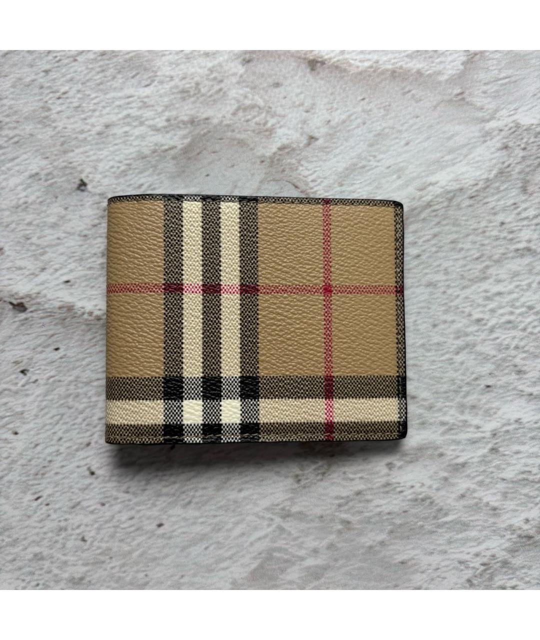 BURBERRY Коричневый кожаный кошелек, фото 5