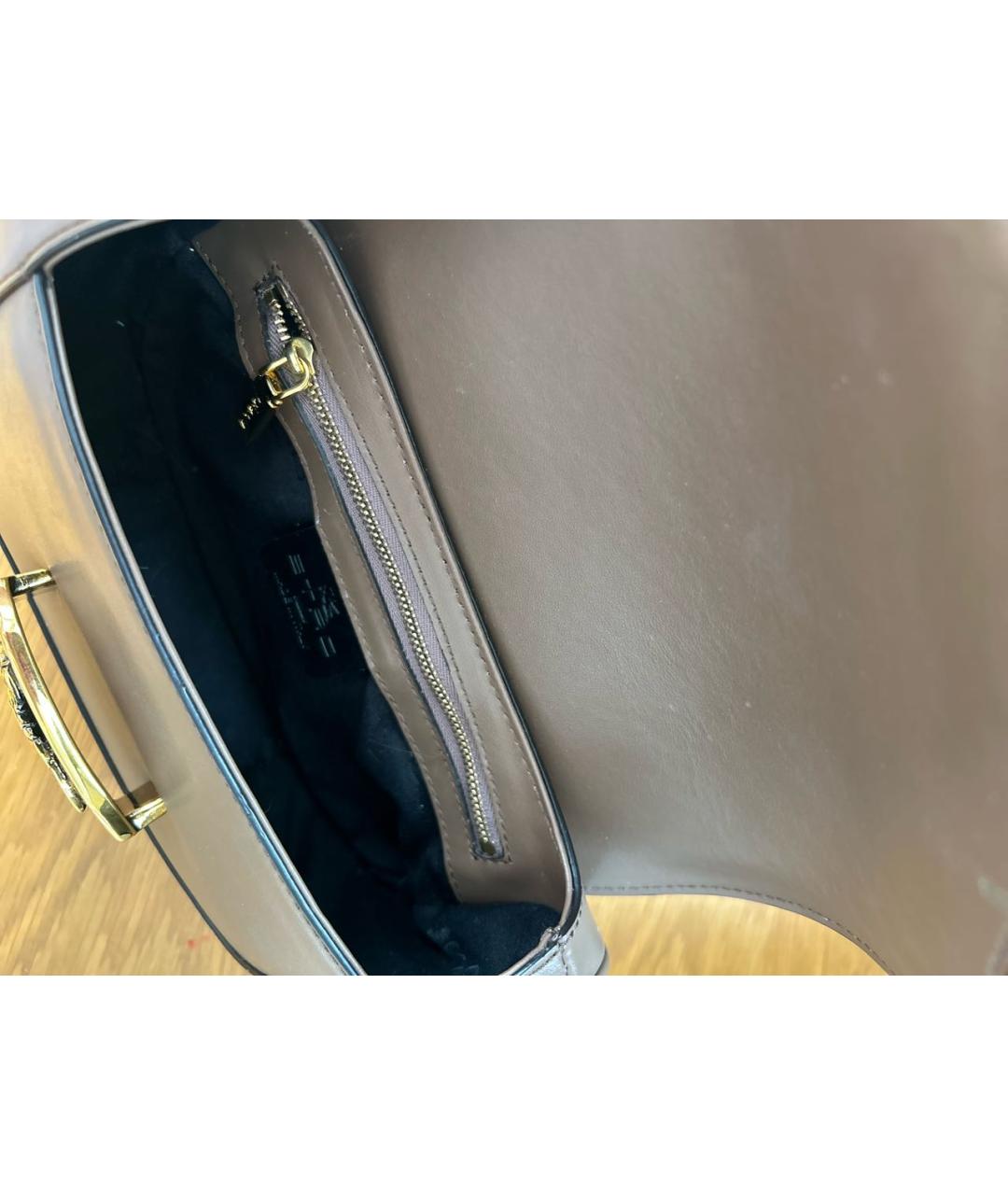 ETRO Бежевая кожаная сумка через плечо, фото 4