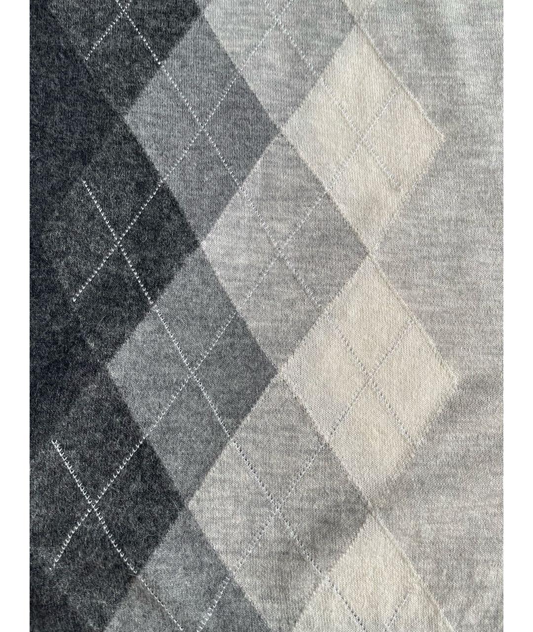 MAX MARA STUDIO Серое кашемировое повседневное платье, фото 3