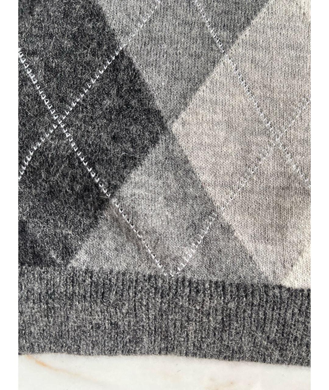 MAX MARA STUDIO Серое кашемировое повседневное платье, фото 4