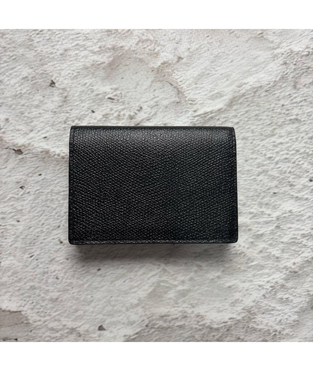 BURBERRY Черный кожаный кардхолдер, фото 4