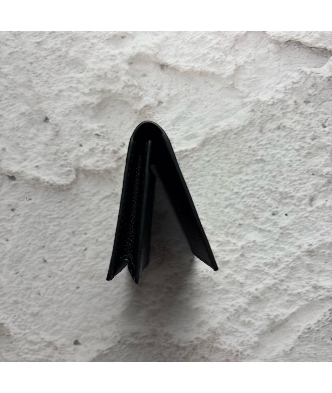 BURBERRY Черный кожаный кардхолдер, фото 4