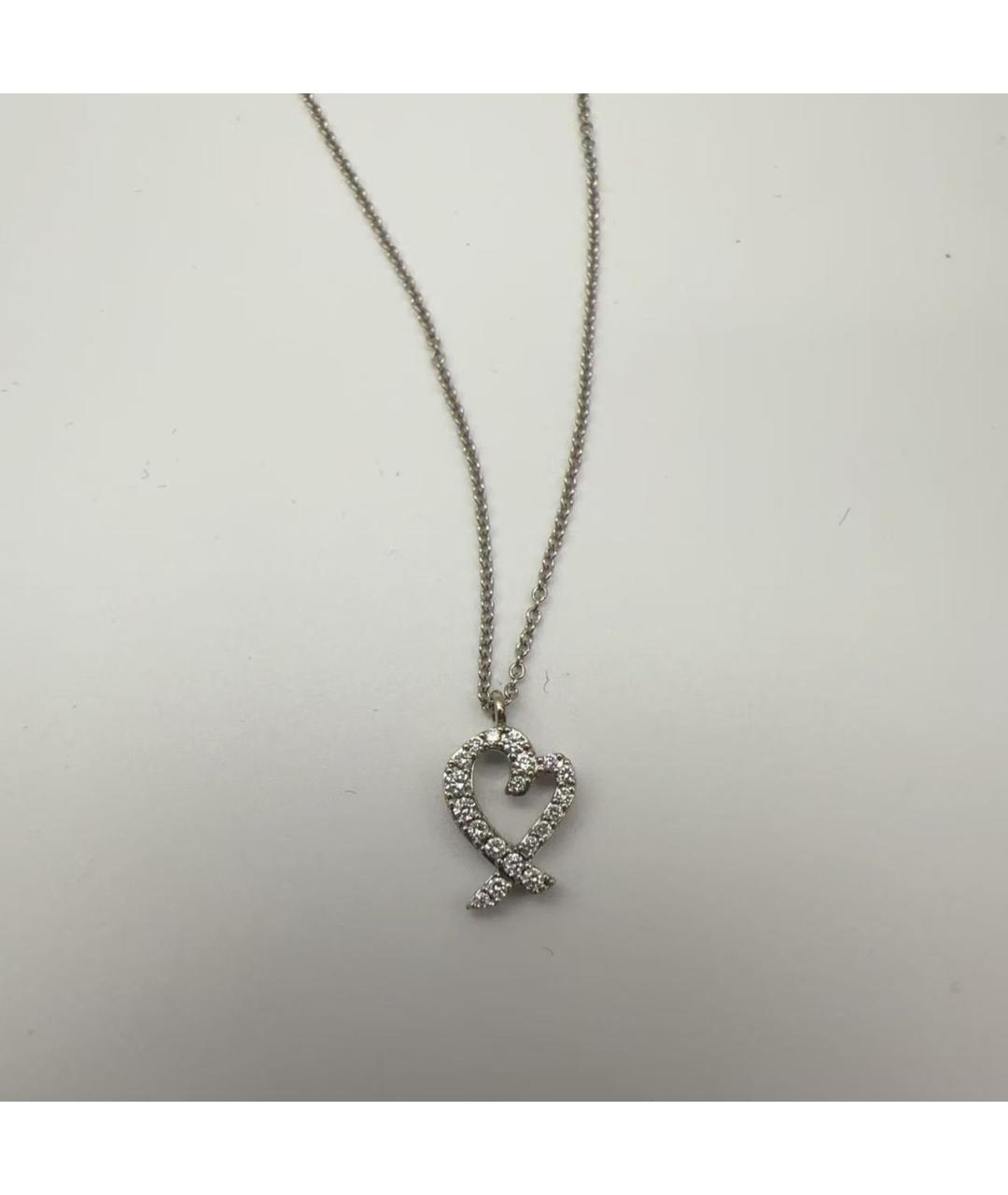 TIFFANY&CO Серебряное колье из белого золота, фото 5