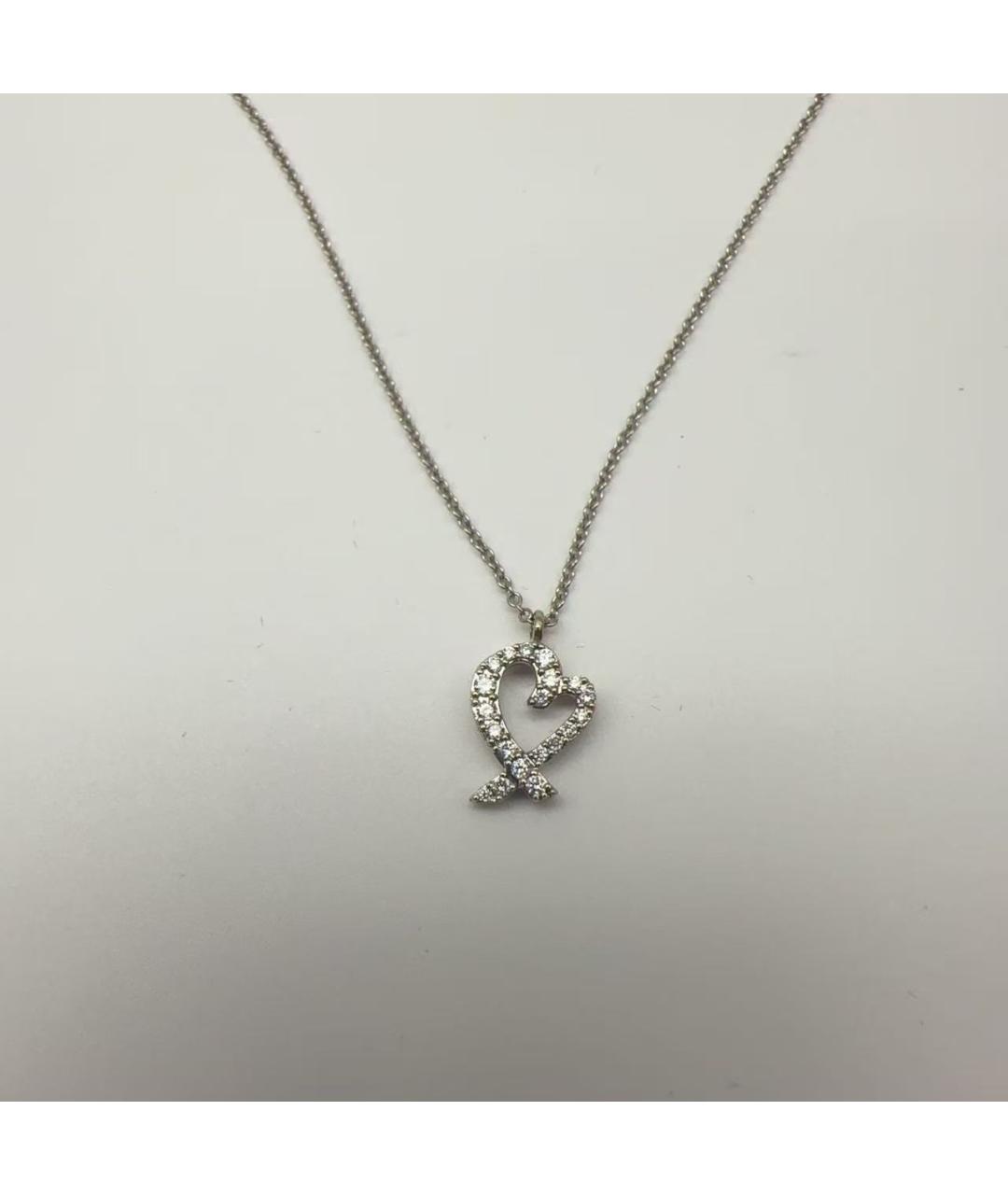 TIFFANY&CO Серебряное колье из белого золота, фото 2