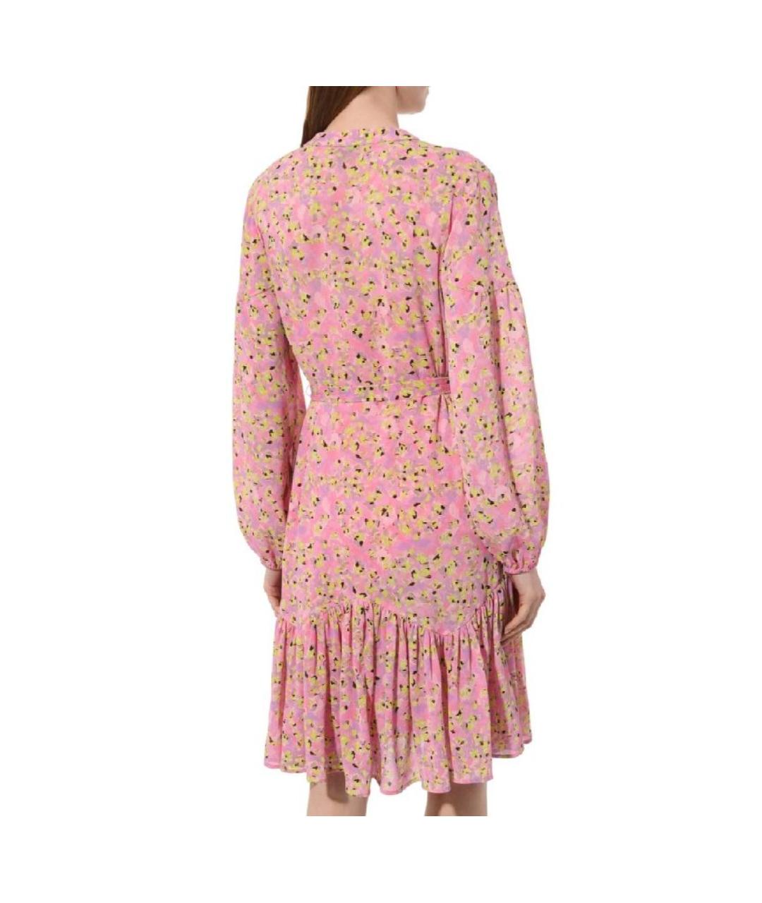 HUGO Розовое полиэстеровое повседневное платье, фото 2