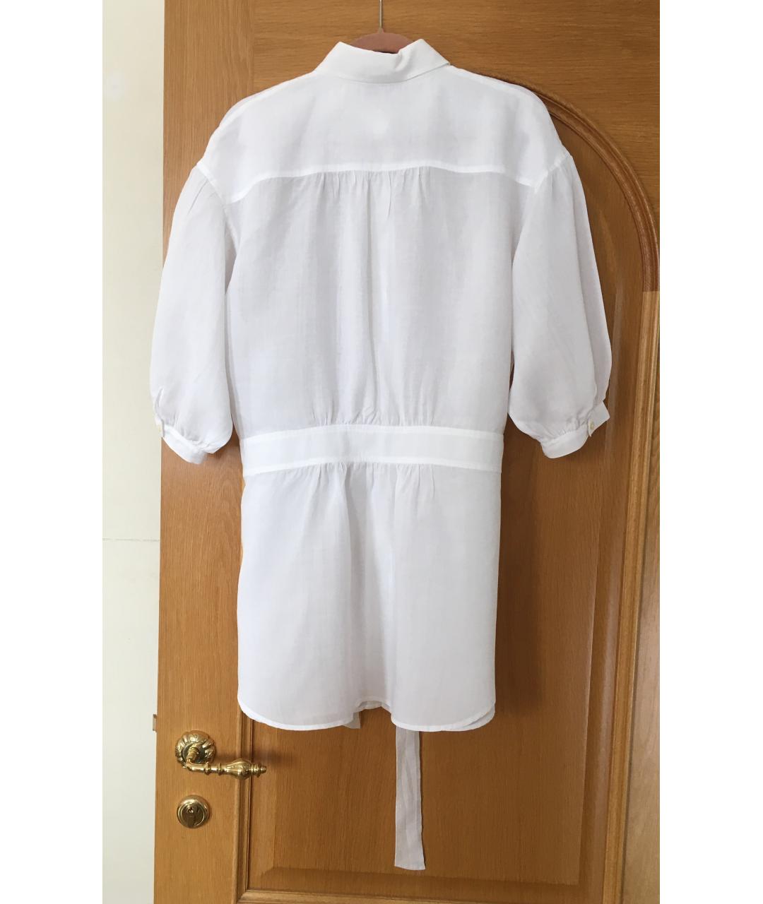 BURBERRY Белая хлопковая блузы, фото 2