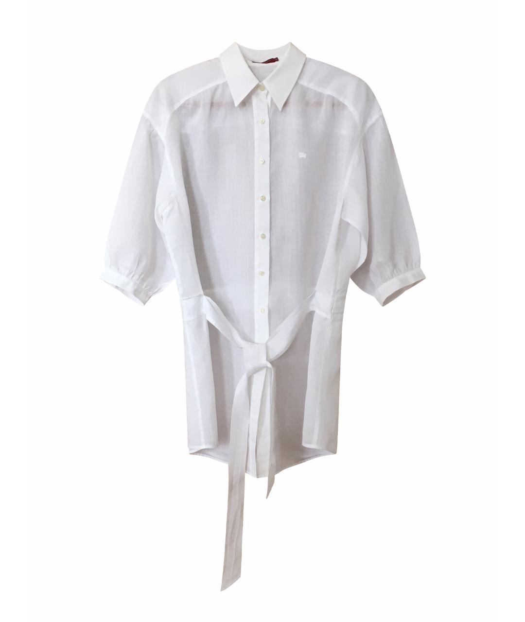 BURBERRY Белая хлопковая блузы, фото 1