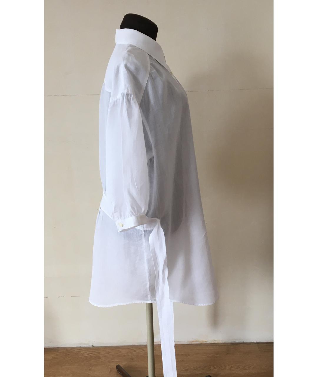 BURBERRY Белая хлопковая блузы, фото 5
