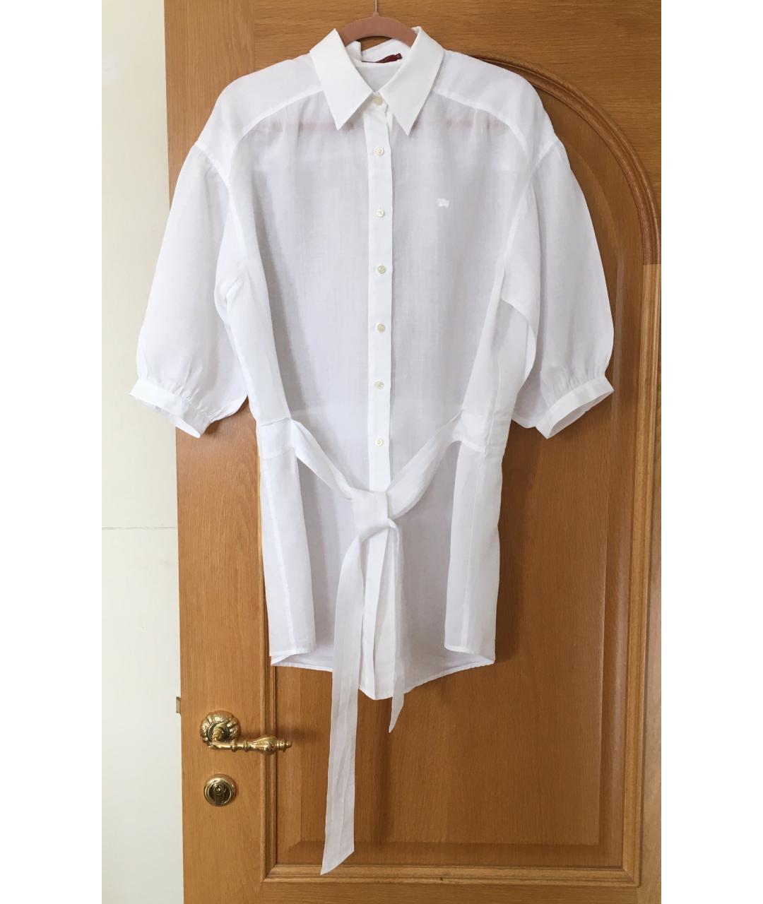 BURBERRY Белая хлопковая блузы, фото 10